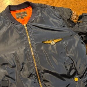 Toms Navy Jacket with Gold Zipper